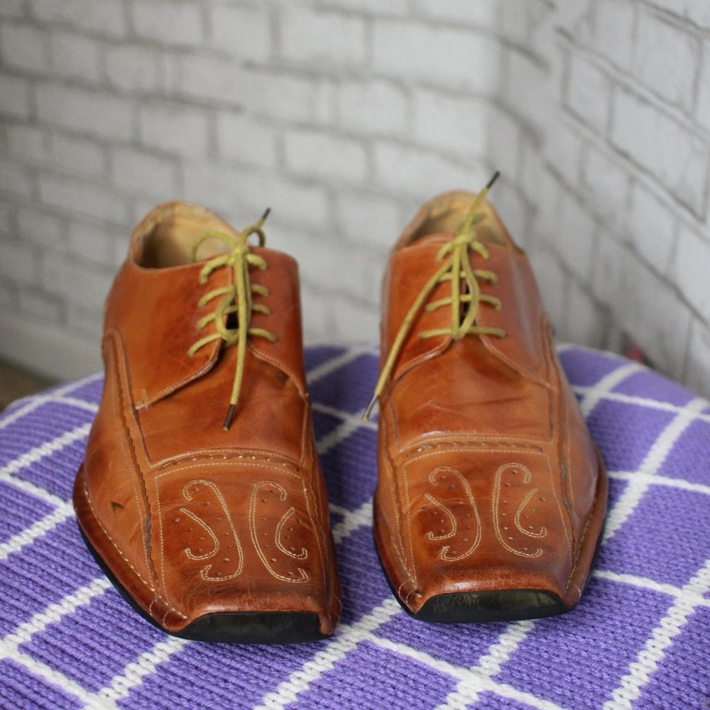 70’s Italian Leather Oxfords W/ Heels Ex Cond by Botticelli main image 1